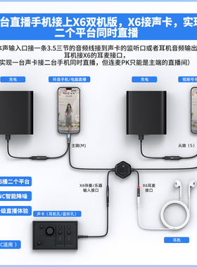 猎狼人X6数字音频处理器适用声卡接手机乐器对录AIK歌翻译直播