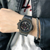 理查德男士 碳纤维设计全自动机械手表黑科技多功能概念氚气男款 表