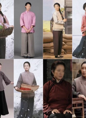 影视古装民国清末女士棉麻服装村姑丫鬟农民学生装村妇老百姓古装