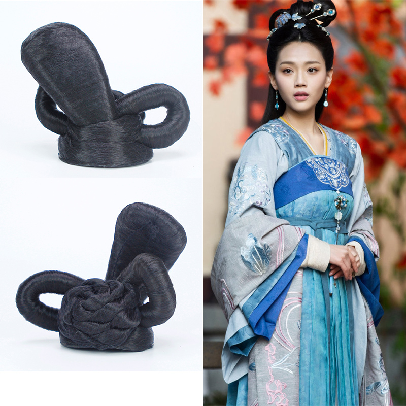 古装汉服发包明月照我心同款假发仙女发型唐朝造型发髻发包a-036
