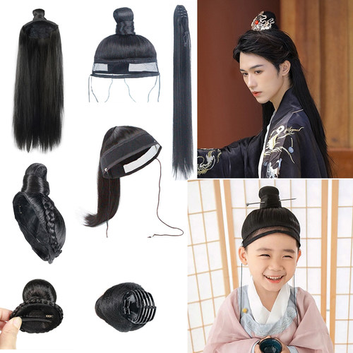 古风男士儿童假发简单方便日常