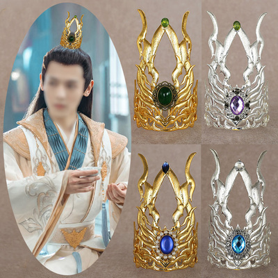 古装仙侠古风汉服束发冠银色头饰