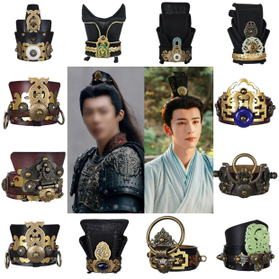 影视剧男主书生头冠古风束发发冠古装将军公子大臣舞台表演配饰品