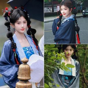 阿黛神女同款影视剧古装服饰来站演出服古风汉服可爱妆造演出服装