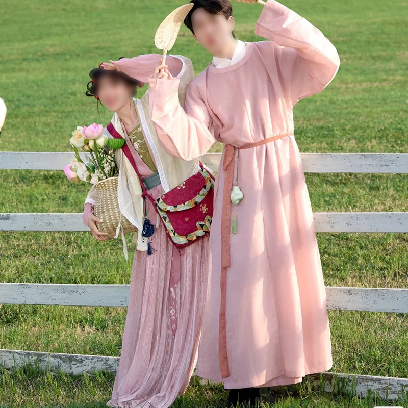 早春情侣宋制古装婚纱照演出服书生男装古代舞蹈服短剧服装网剧男