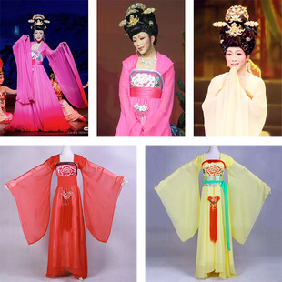 李玉刚新贵妃醉酒古装演出服男扮女装反串舞台服饰飘逸雪纺刺绣