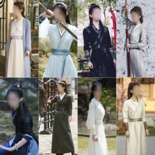 影视同款古装汉服女侠客剑客侠女服装骑马小袖古装红果短剧演出服