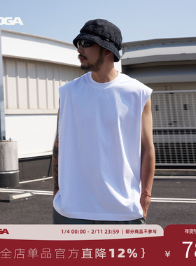 SHOGA无袖速干背心男夏COOLMAX纤维透气上衣宽松休闲运动坎肩t恤