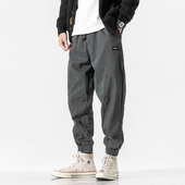 子男生潮牌宽松日系直筒长裤 马切达春季 男士 裤 潮流男裤 束脚休闲裤