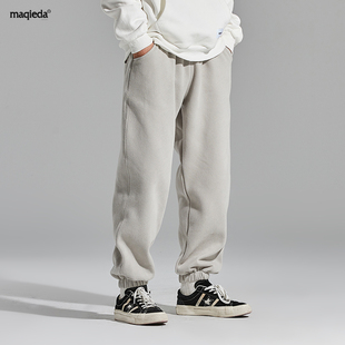 宽松韩版 子休闲长裤 潮牌卫裤 男士 春秋 马切达秋季 束脚运动裤 日系裤
