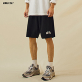黑色运动裤 男款 男士 潮牌休闲百搭短裤 子 马切达夏季 男生五分裤 美式