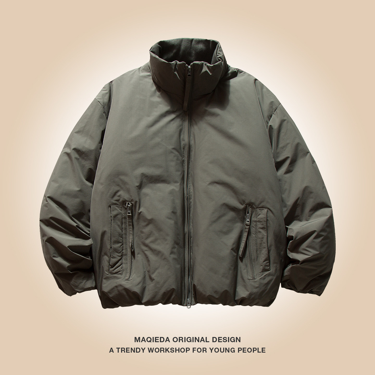 马切达冬季2025新款情侣纯色羽绒服男款休闲立领外套百搭面包服潮,男装,羽绒服,淘宝优惠券,粉丝福利购,淘宝优惠卷