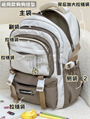 日系工装 复古高中学生初中生书包女韩版 双肩包男大容量旅行背包潮