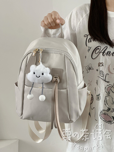 日系ins时尚 小个子旅游轻便双肩包女 休闲百搭书包小型大学生背包