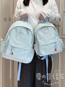 日系ins休闲校园小书包女 高中大学生初中女生双肩包轻便旅游背包
