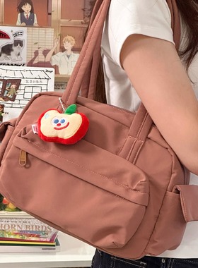 韩国ins风百搭托特包 轻便通勤简约休闲学生大容量单肩包手提包女