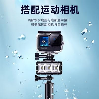 Insta360 Ace Pro/GO3/X4/X3/ONEX2/RS全景运动相机补光灯 潜水灯