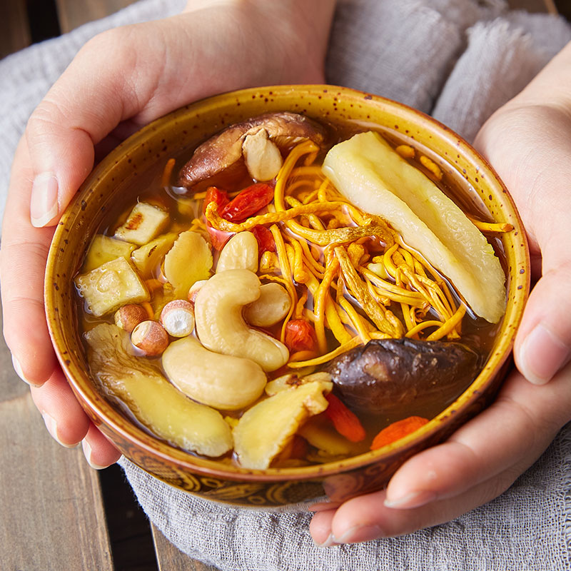 冠膳广东老火煲汤材料养生护肝炖鸡汤料包食材干货葛根花菇玉竹汤