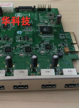 凌华U3X4-PCIE4XE101四通道4芯片USB3.0PCI Express x4Gen2扩展卡