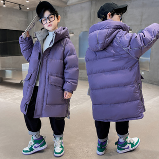 男童冬装棉衣2025新款儿童冬季羽绒棉服男孩中长款棉袄加厚外套潮