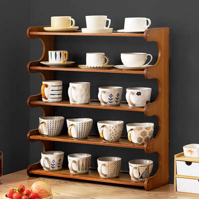 杯子收纳置物架桌面放水杯咖啡器