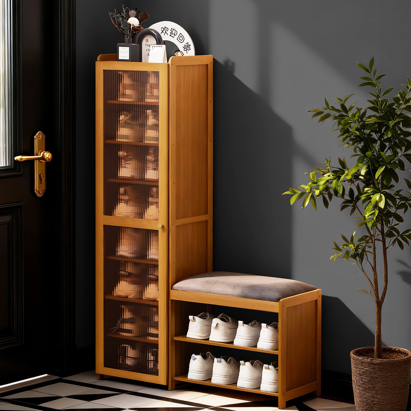 换鞋凳门口家用入户玄关穿鞋凳子