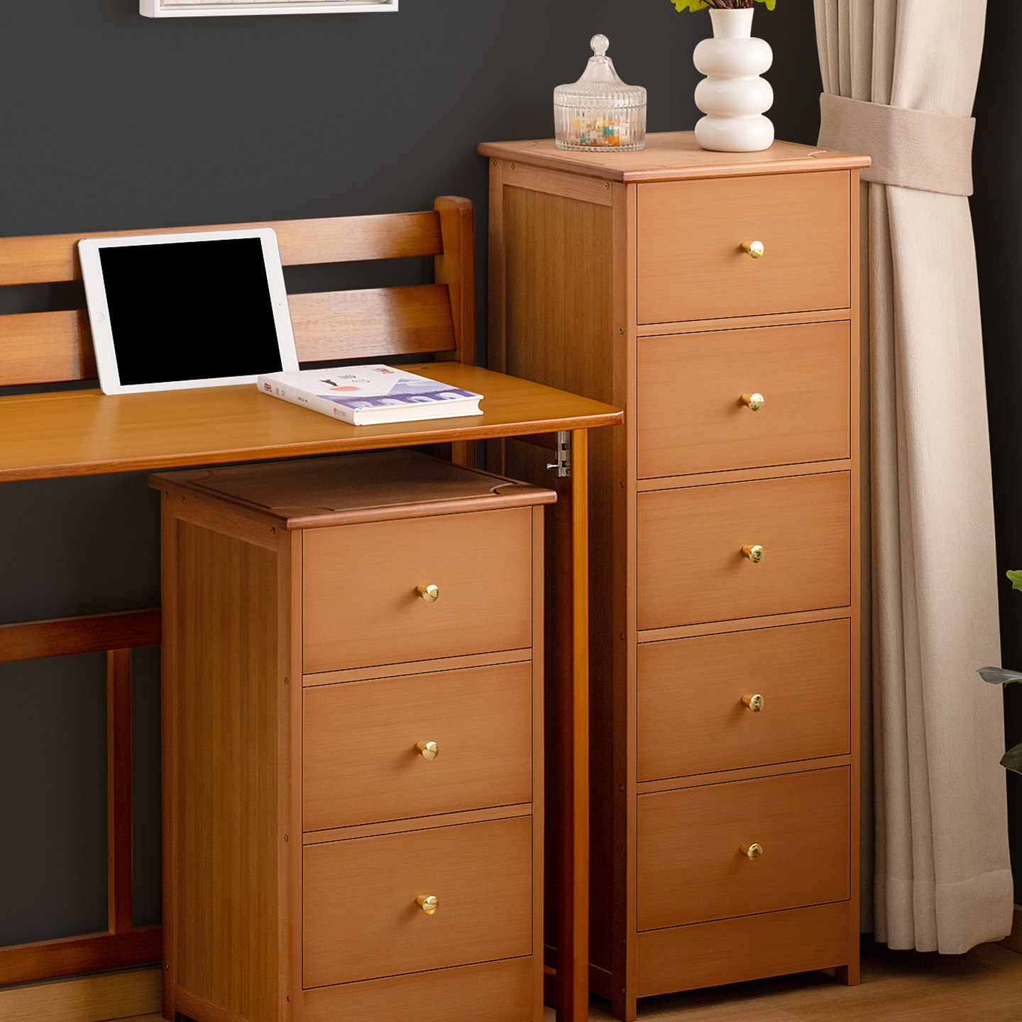 抽屉式收纳柜加厚客厅置物柜家用