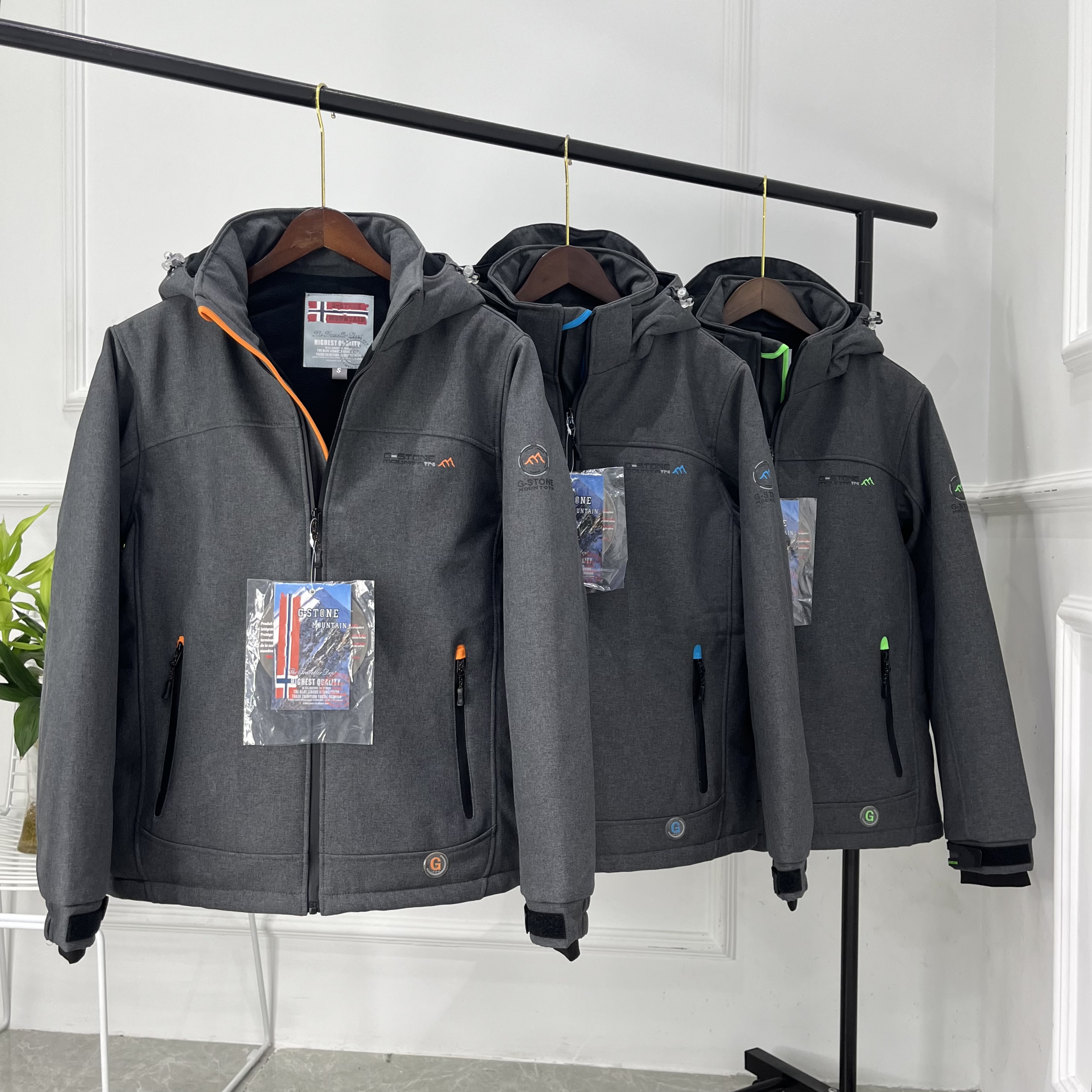 厚冬季防风防雨防划户外棉服保暖