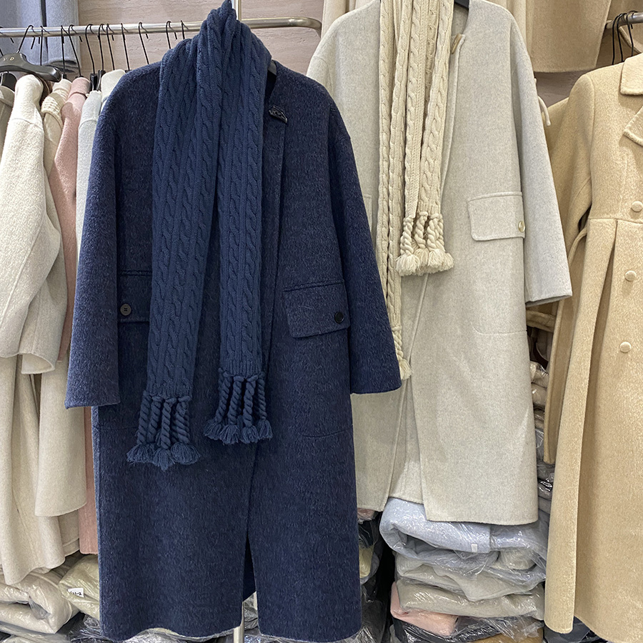 新款大气高级感双面羊绒大衣