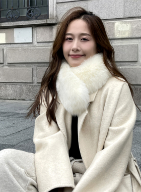 狐狸毛围巾女士冬季时尚韩版加厚加宽保暖新款真毛脖套皮草围脖