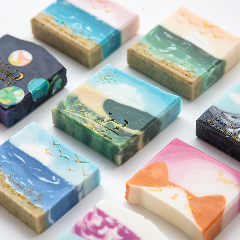 爱皂坊 创意手工皂伴手礼韩式艺术皂洁面洗脸皂植物滋养冷制皂