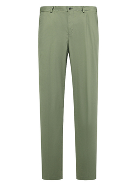 SA36萨BA蒂N春秋男式休闲裤 棉中腰直筒商务休闲长裤弹力 绿色