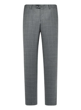 Y1563路春秋男式西裤 羊毛中腰修身商务休闲长裤 灰色