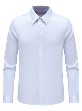 MY226美尔男式春秋长袖衬衫 棉休闲商务上衣 浅灰色 时尚都市免烫