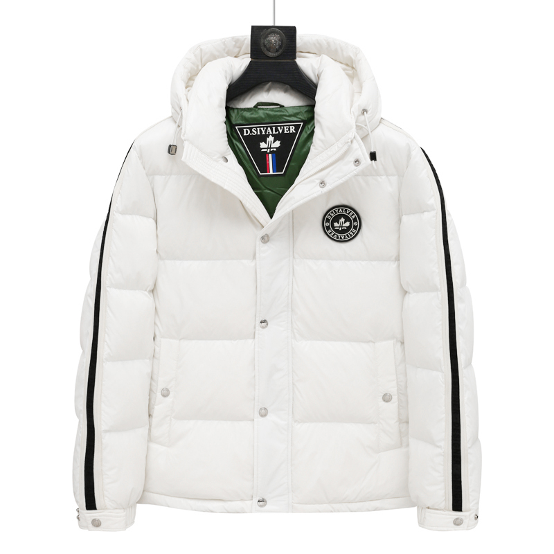 H979高充绒量冬季厚款男羽绒服 白鸭绒拉链商务休闲保暖防风外套