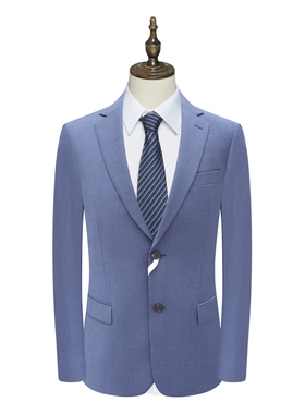 B1619鸟男式春秋西服 绵羊毛两粒扣后中开衩商务西装 226012