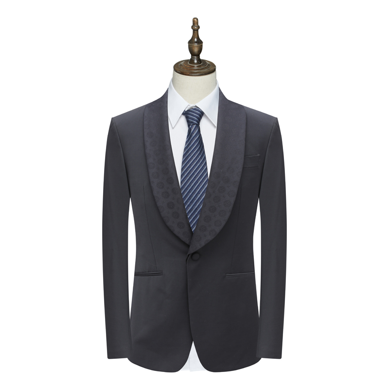 B1618鸟男春秋西服 绵羊毛两粒扣双开衩商务西装 领子可拆211263