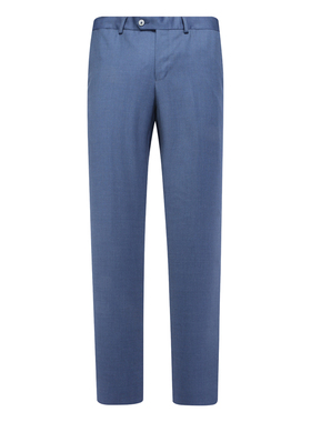 J1695鸟春夏男西裤绵羊毛意大利面料中腰修身商务休闲长裤 211005