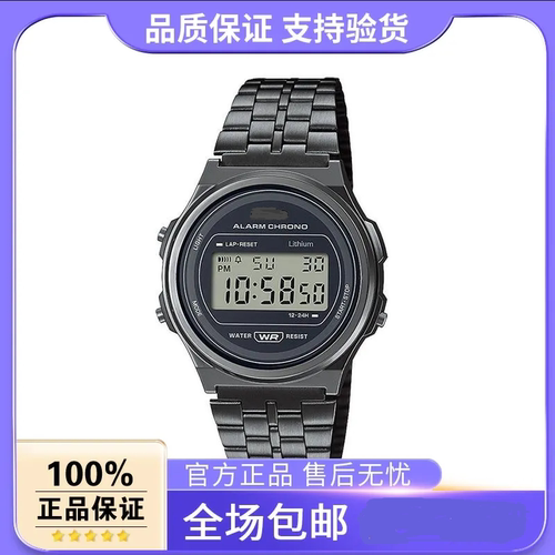 ins圆形复古文艺方表电子手表