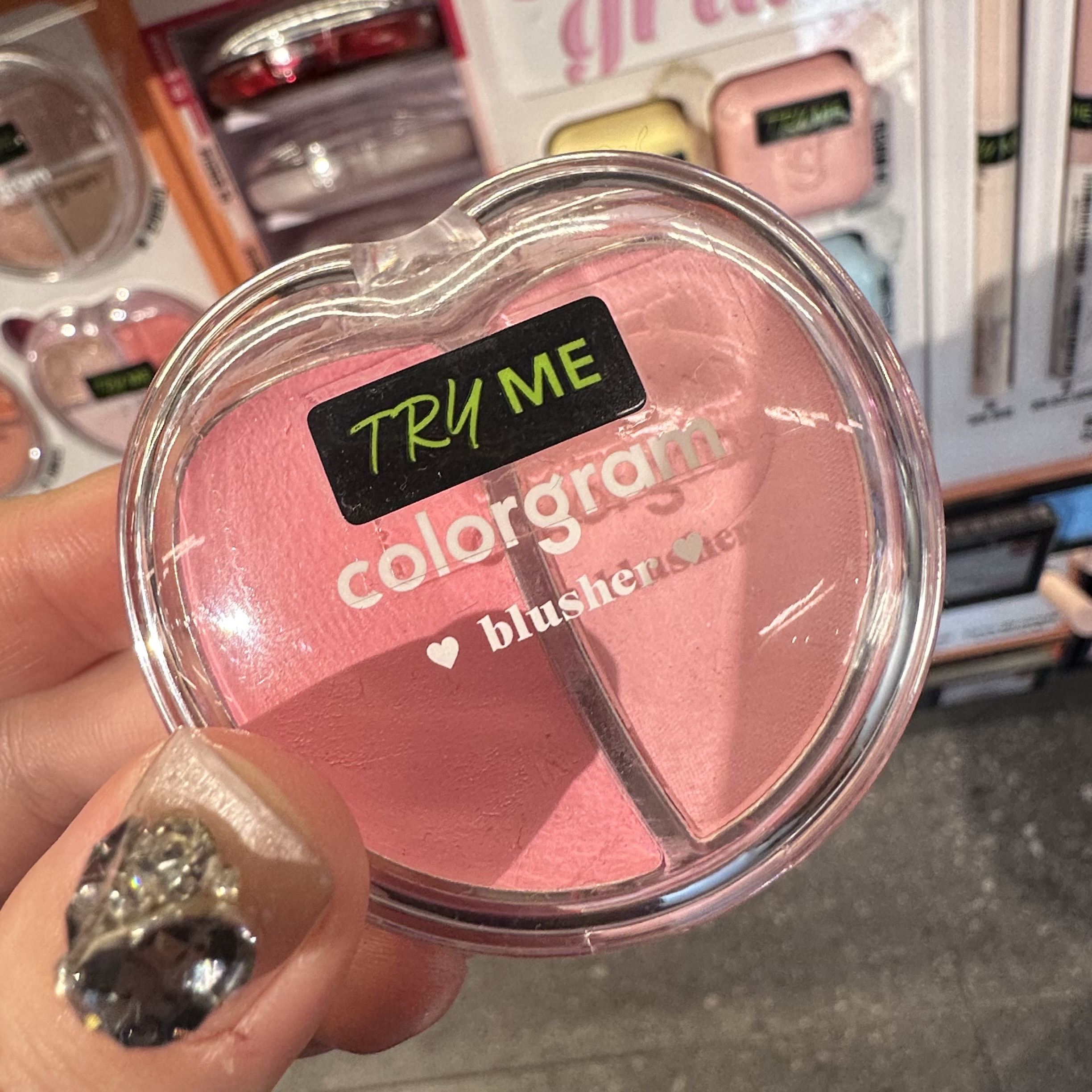 韩国Colorgram双色腮红膏半半粉质25年新款双重果汁彩妆盘显嫩