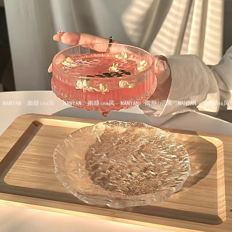 网红餐厅玻璃甜品碗碟套装