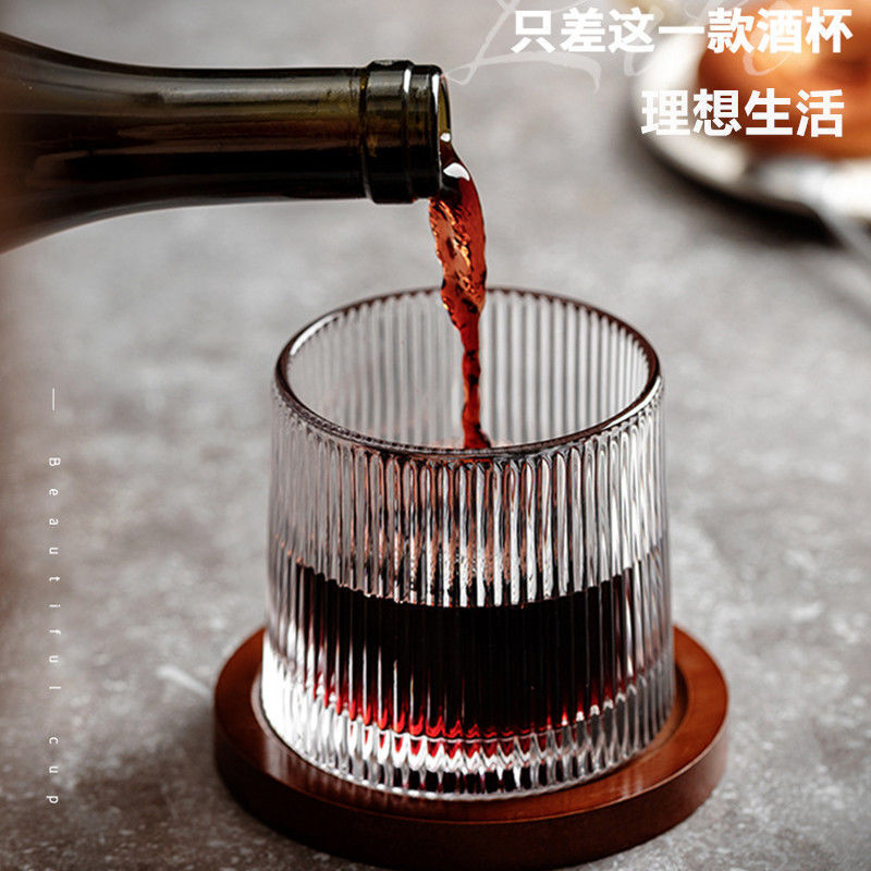 玻璃日式風錘紋威士忌杯新品