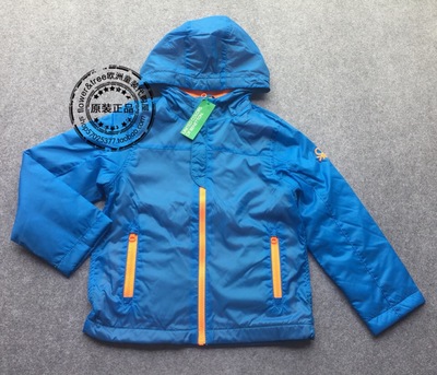 国内现货】意大利正品BENETTON童装男童秋冬薄绒防风衣夹克外套
