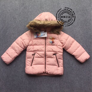 【国内现货】德国CA女童冬冰雪公主毛领连帽棉服外套