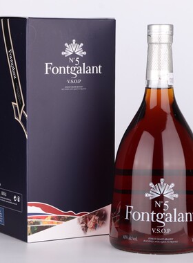 法国原瓶进口洋酒 福阁VSOP 5号白兰地  1000ML NO.5 fontgalant