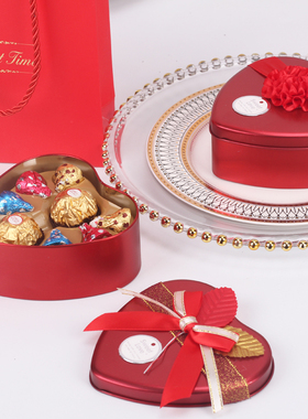 欧式结婚礼创意订婚巧克力喜糖盒喜糖成品含糖伴手礼喜糖礼盒