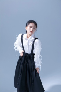 Aloh暗黑蝴蝶结白色衬衫花边设计娃娃领长袖女山本耀司法式宫廷