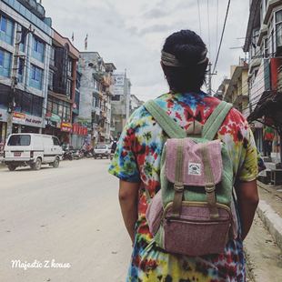 Nepal handmade尼泊尔麻编手工包双肩包电脑嬉皮士背包