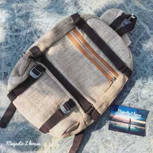 Nepal handmade尼泊尔手工麻制双肩包HEMP背包