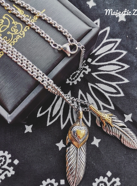 KrubaThip#WatSDM泰国清迈古巴啼鸟项链羽毛吊坠圣手挂坠necklace